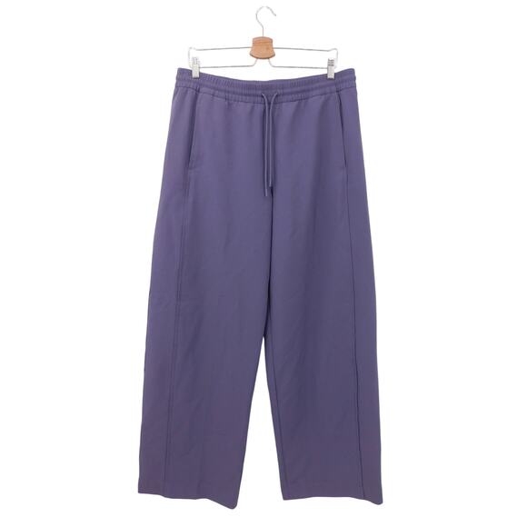 Athleta Women's Purple Stride Casual Comfort Wide Leg Drawstring Pants Size‎ L - Picture 1 of 7